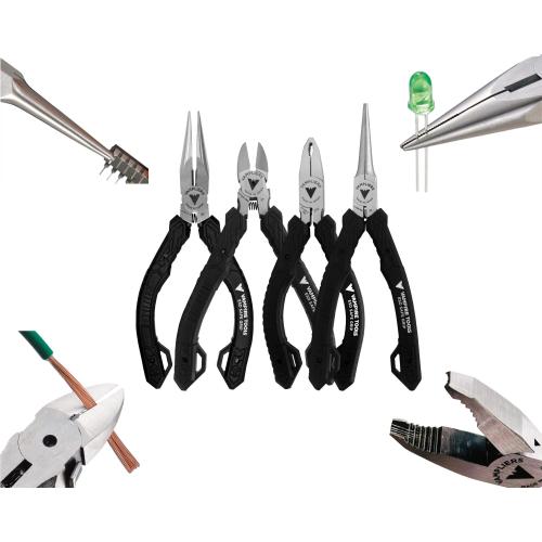 VAMPLIERS 5 Mini Stripped Screw Remover Pliers with ESD Safe Grip. Made in Japan. Slender Non-Slip High Carbon Steel Jaws. Ideal for IT iPhone Mac/PC Circuit Boards or Any Electronic Repairs.