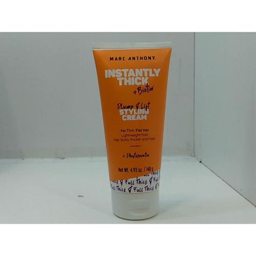 Marc Anthony Biotin Styling Cream - Instantly Thick Plump & Lift with  Polymers and Phytokeratin - Thickening for Fine Hair - 4.93 Oz