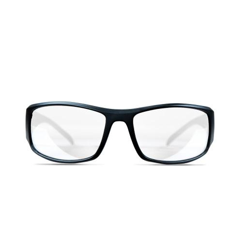 Thunderbolt Full Frame Eye Protection Glasses Matte Black/Clear Mirrored Lens