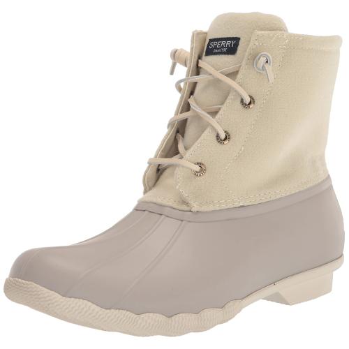 Sperry Women's Saltwater Rain Boot Ivory 9