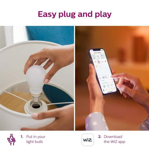 Color and Tunable White A19 LED 60-Watt Equivalent Dimmable Smart Wi-Fi Wiz Connected Wireless Light Bulb (2-Pack)