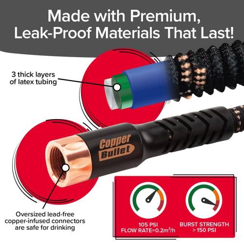Copper Bullet 3/4 in. x 25 ft. Expandable Garden Hose with Spray Nozzle