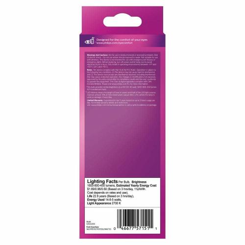 40-Watt/60-Watt/100-Watt Equivalent 3-Way A21 E26 LED Light Bulb With EyeComfort Technology Soft White 2700K (1-Pack)