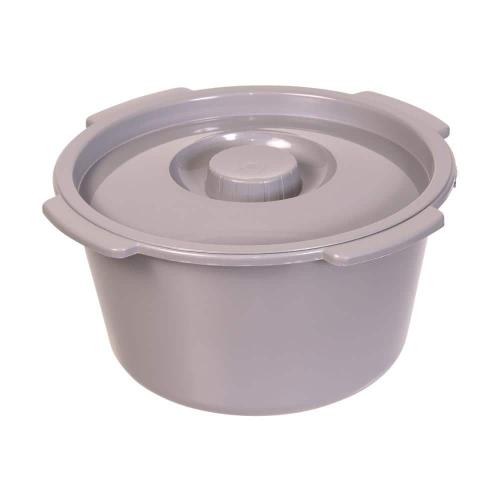 Extra-Wide Heavy-Duty Drop-Arm Commode in Steel
