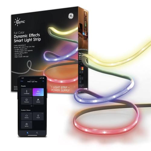 GE - Cync 16 Foot Indoor Smart LED Light Strip - Color Changing - Full Color