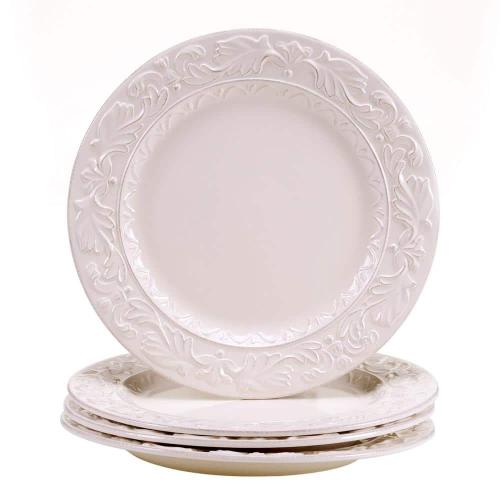 Firenze Ivory 11.5 in. Dinner Plate (Set of 4)