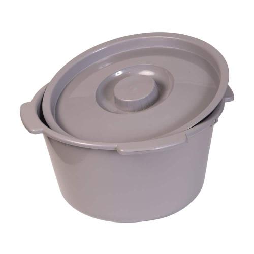 Extra-Wide Heavy-Duty Drop-Arm Commode in Steel