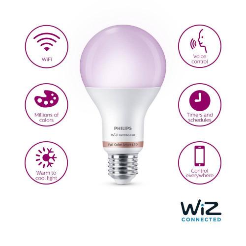 Color and Tunable White A21 LED 100-Watt Equivalent Dimmable Smart Wi-Fi Wiz Connected Wireless LED Light Bulb