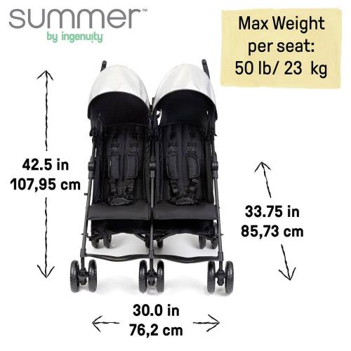 Summer Infant 3D Lite Double Convenience Stroller