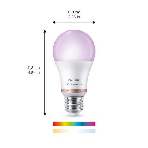 Color and Tunable White A19 LED 60-Watt Equivalent Dimmable Smart Wi-Fi Wiz Connected Wireless Light Bulb (2-Pack)