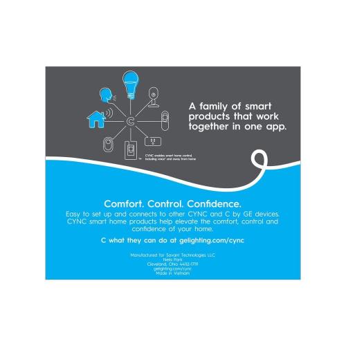 Cync 16 ft. Smart Plug-In Dimmable Cuttable Color Changing Integrated LED Strip Light