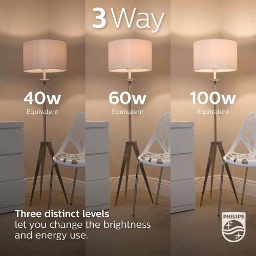 40-Watt/60-Watt/100-Watt Equivalent 3-Way A21 E26 LED Light Bulb With EyeComfort Technology Soft White 2700K (1-Pack)