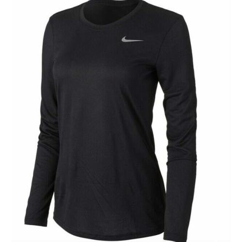Nike Womens Longsleeve Legend T (X-Small) Black