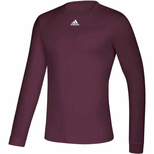 adidas Creator Long Sleeve Top - Men's Training XS Maroon/White