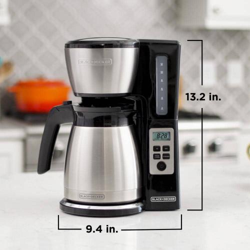 BLACK DECKER 12 Cup Thermal Drip Coffee Maker Programmable