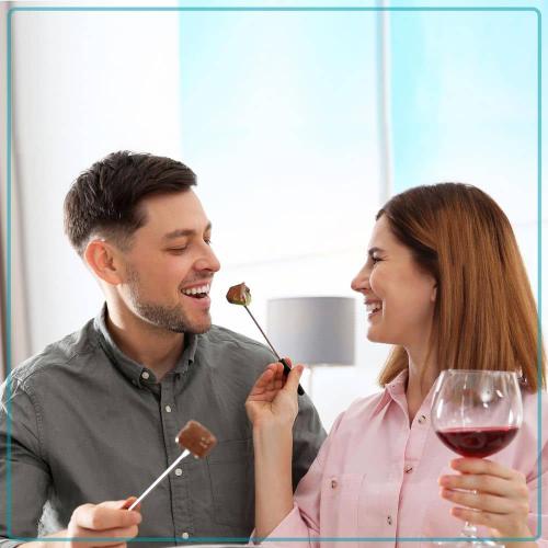 8 Stick Stainless Steel Fondue Pot