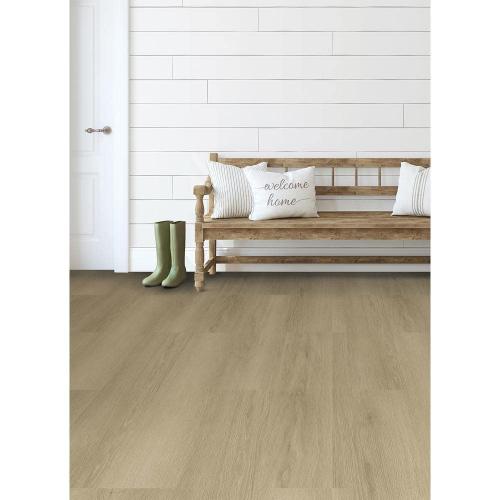 Light Oak 2 MIL x 6 in. W x 36 in. L Water Resistant Peel and Stick Vinyl Tile Flooring (10.5 sq. ft.)