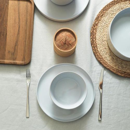 Celina 12-Piece Dinnerware Set Stoneware, Service for 4, White