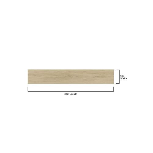 Light Oak 2 MIL x 6 in. W x 36 in. L Water Resistant Peel and Stick Vinyl Tile Flooring (10.5 sq. ft.)