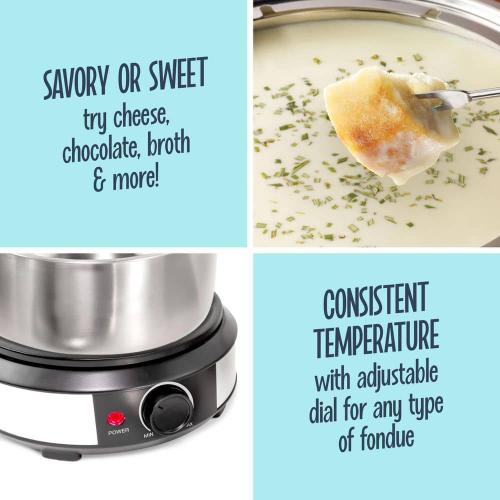 8 Stick Stainless Steel Fondue Pot