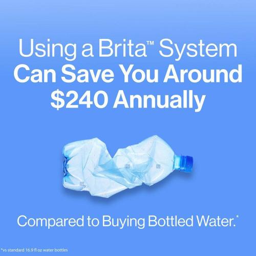 Brita UltraMax 27-Cup Extra Large Filtered Water Dispenser in Gray with 1-Standard Filter, BPA Free