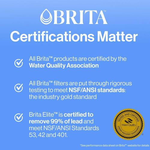 Brita UltraMax 27-Cup Extra Large Filtered Water Dispenser in Gray with 1-Standard Filter, BPA Free