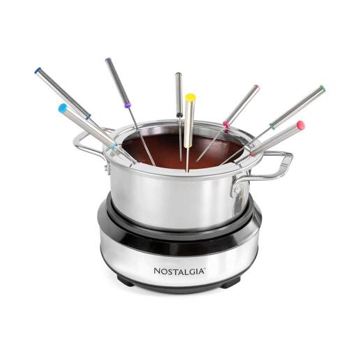 8 Stick Stainless Steel Fondue Pot