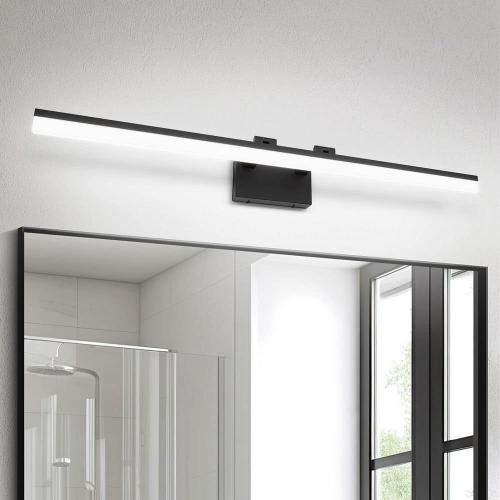 1 Light Black LED Vanity Light Bar with Dimmable 5500K Light