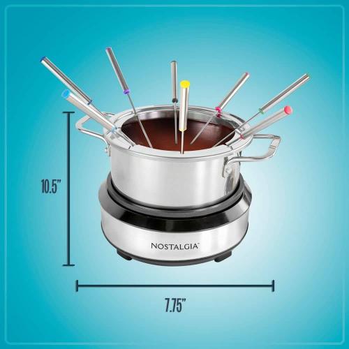 8 Stick Stainless Steel Fondue Pot