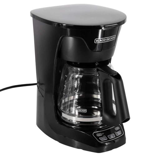 12- Cup Programmable Coffee Maker with Vortex Technology in Black