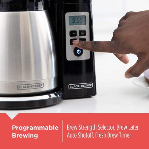 BLACK DECKER 12 Cup Thermal Drip Coffee Maker Programmable