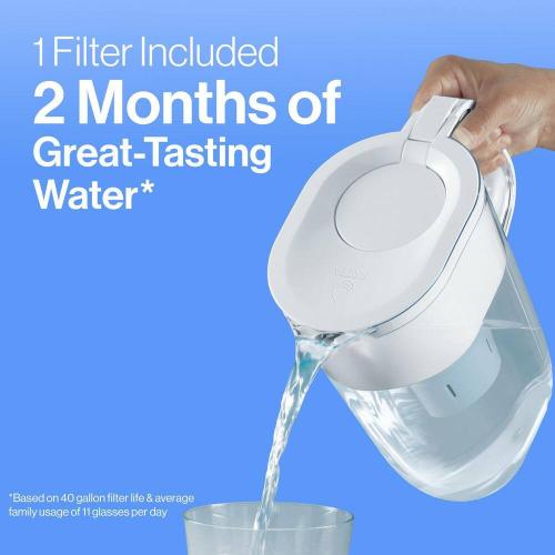 Brita UltraMax 27-Cup Extra Large Filtered Water Dispenser in Gray with 1-Standard Filter, BPA Free
