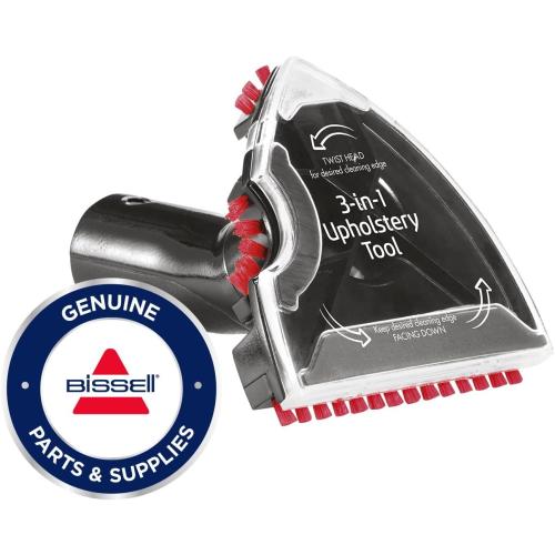 BISSELL 3-in-1 Stair and Upholstery Tool | for Use Upright and Portable Carpet Cleaners | 2369, One Size, Black