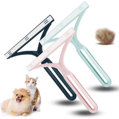 Pet Hair Remover - Special Dog Hair Remover Multi Fabric Edge and Carpet Scraper - Pet Hair Remover for Couch Furniture Carpet Car Clothes & Bedding(3 PCS)