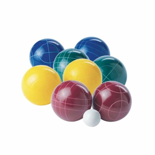 Franklin Sports Bocce Set - 8 All Weather Bocce Balls 1 Pallino and Deluxe Carry Bag - Beach Backyard or Outdoor Party Game - Professional Set Assorted (50112)