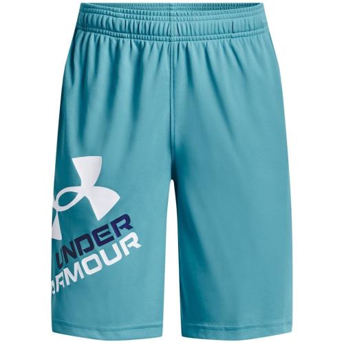 Under Armour Boys Prototype 2.0 Logo Shorts (433) Glacier Blue / / White Youth Large