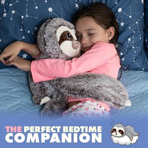 Sloth Stuffed Animals for Kids and Teens 4.5 lbs - 38 Long Comforting Arms for Soothing Hugs Plushies - Stuffed Animals for Comfort - Marshmallow Sloth