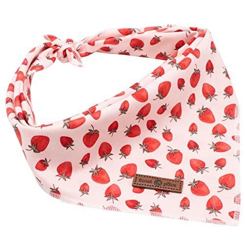 Lionet Paws Dog BandanaFabric Pink Dogs Kerchief for Small Medium Large DogsDog Cotton Triangle Bibs Scarf for Girl Boy