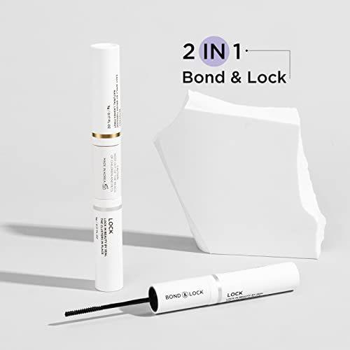 BEYELIAN Lash Bond and Seal Cluster Lash Glue for Individual Cluster Lashes DIY Eyelash Extensions Latex Free Aftercare Sealant with Mascara Wand Super Strong Hold 72 Hours