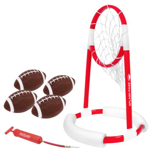 GoSports Splash Pass Floating Pool Football Game Set