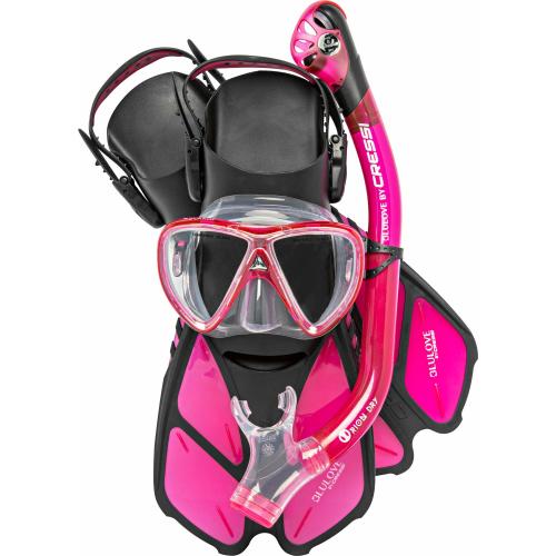 Cressi Bonete Pro Dry Set Translucent Pink S/M
