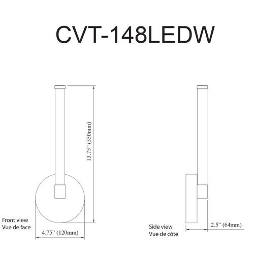 Corvette 1 Light Aged Brass Dimmable Wall Sconce with White Acrylic Shade