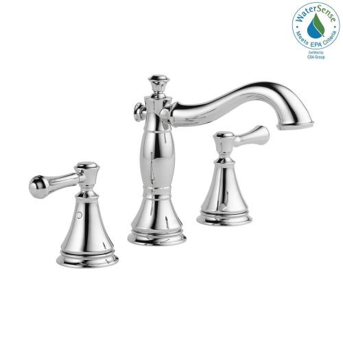 Cassidy 8 in. Widespread 2-Handle Bathroom Faucet with Metal Drain Assembly in Chrome