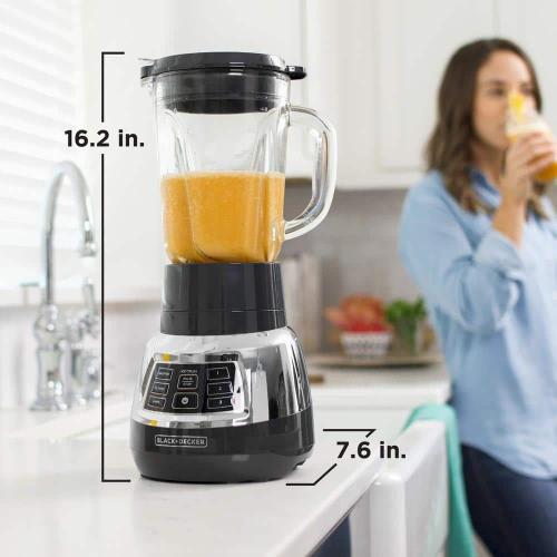 Power Crush, 40 oz, 3 speed, Black Blender, Vortex technology, 3 functions
