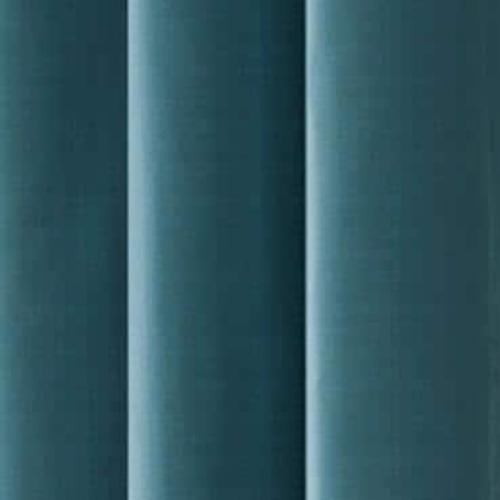 Cohen Thermaback Peacock Textured Solid Polyester 42 in. W x 84 in. L Blackout Single Grommet Top Curtain Panel