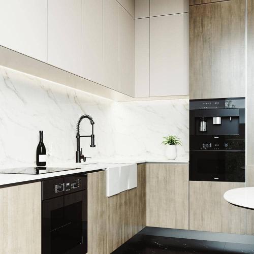 Matte Stone White Composite 30 in. Single Bowl Farmhouse Apron-Front Square Kitchen Sink with Strainer