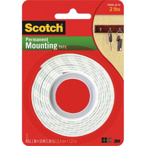 1 in. x 50 in. Indoor Mounting Tape 6 Pack