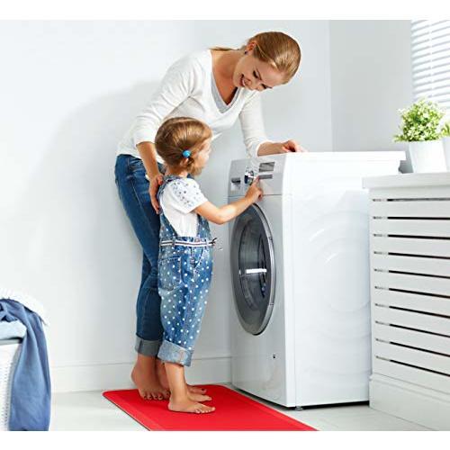 ComfiLife Anti Fatigue Floor Mat – 3/4 Inch Thick Perfect Kitchen Mat Standing Desk Mat – Comfort at Home Office Garage – Durable – Stain Resistant – Non-Slip Bottom (20 x 32 Scarlet Orange)