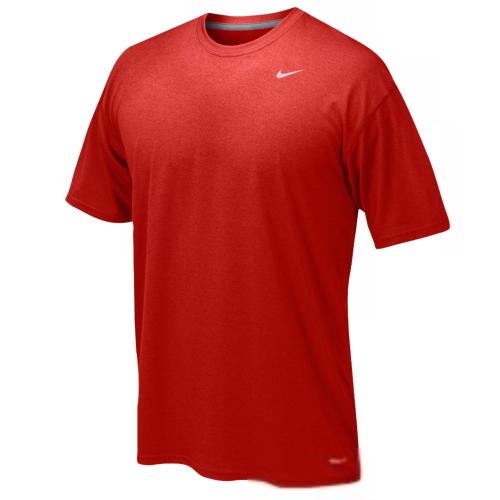 Nike Youth Boys Legend Short Sleeve Tee Shirt (Youth Medium Red)