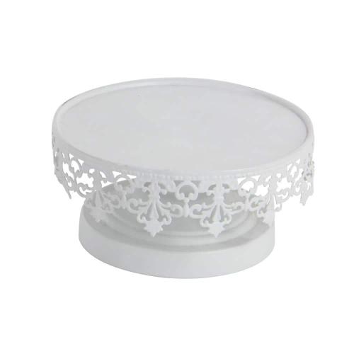 White Decorative Cake Stand with Pedestal Base (Set of 3)